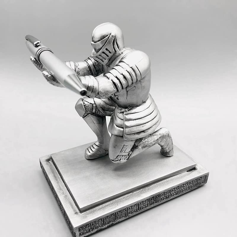 Amazon.co.jp: 騎士型 ペンホルダー ペン立て 騎士 インテリア 置物